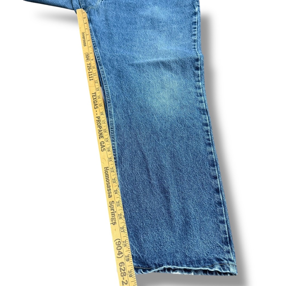 Wrangler Men's Regular Fit Premium Quality Blue Denim Jeans 44x30 - Picture 6 of 13